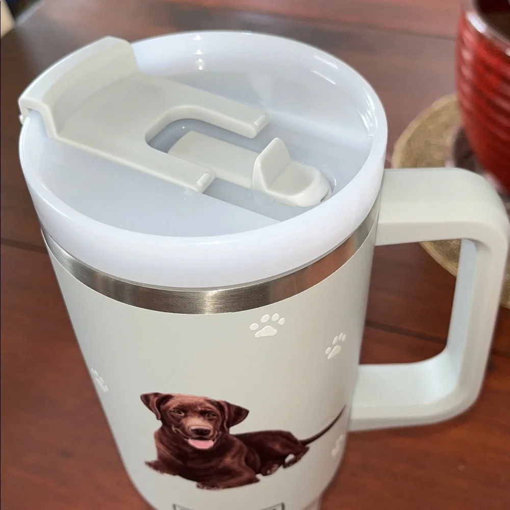 Serengeti Chocolate Lab Dog Travel Mug 40 oz.